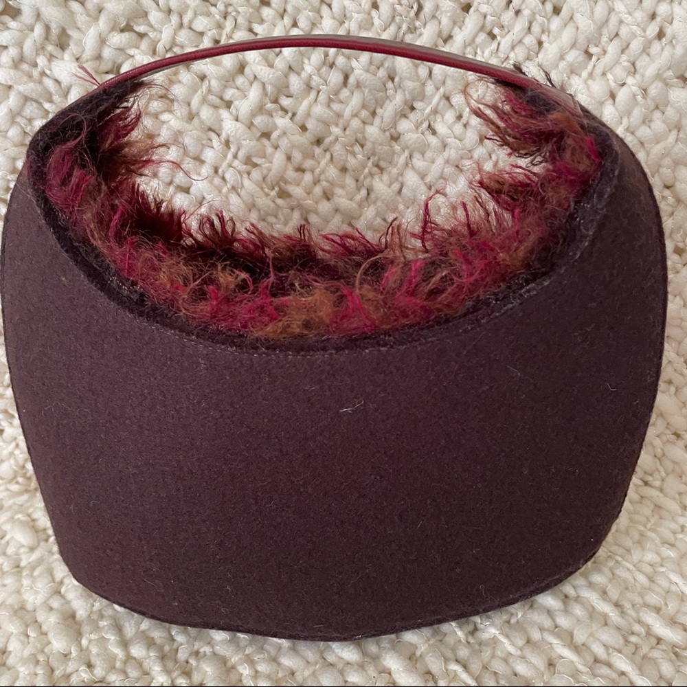 NWOT Comolette El Bichagâse Paris felt wine purse - Picture 3 of 11